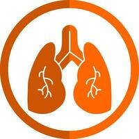 diseño de icono de vector de pulmones