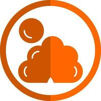 Dark cloud cover Vector Icon Design