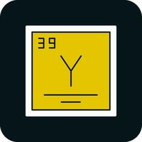 Yttrium Vector Icon Design