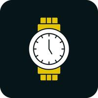 diseño de icono de vector de reloj de pulsera