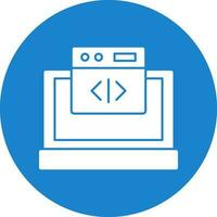 Web coding Vector Icon Design