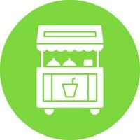 Food stand Vector Icon Design