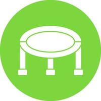 Trampoline Vector Icon Design