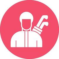 Golfer Vector Icon Design