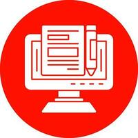 Blogger Vector Icon Design