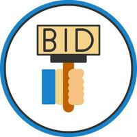 Bid Vector Icon Design