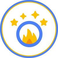 diseño de icono de vector de anillo de fuego