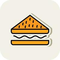 diseño de icono de vector de sándwich