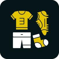 Football uniform Vector Icon Design