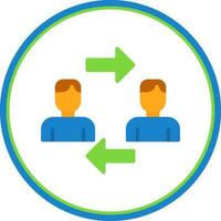 Interchangeability Vector Icon Design