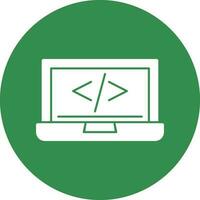 código programación vector icono diseño