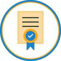 Certificate Vector Icon Design