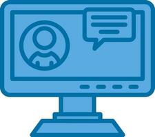 Video chat Vector Icon Design