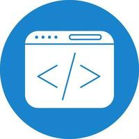 Web coding Vector Icon Design