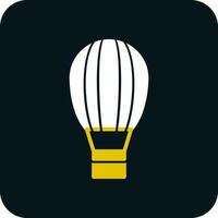 Hot air balloon Vector Icon Design