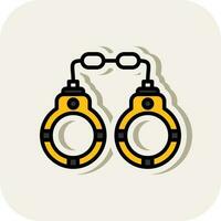 Handcuffs Vector Icon Design