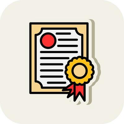 Diploma Vector Icon Design