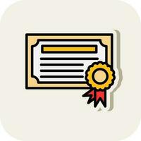 Certificate Vector Icon Design