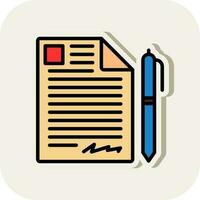 Contract Vector Icon Design