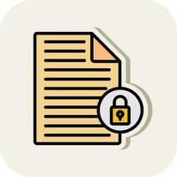 Secure data Vector Icon Design