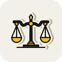 Justice scale Vector Icon Design