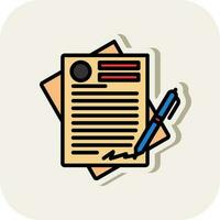 Contract Vector Icon Design