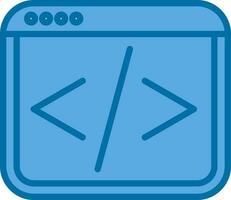 Web coding Vector Icon Design