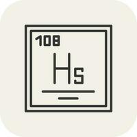 Hassium Vector Icon Design