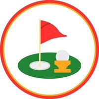 Golf hole Vector Icon Design