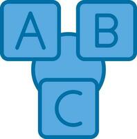 Abc block Vector Icon Design