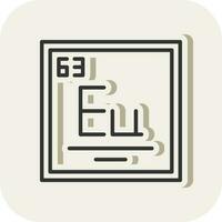 Europium Vector Icon Design