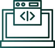 Web coding Vector Icon Design