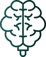 diseño de icono de vector de cerebro