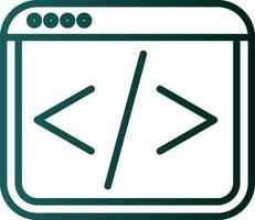 Web coding Vector Icon Design
