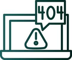 404 error Vector Icon Design