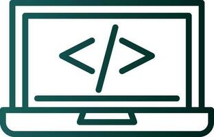 code programming Vector Icon Design