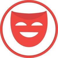 Theater masks Vector Icon Design