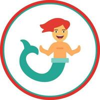 Mermaid Vector Icon Design