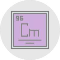 Curium Vector Icon Design