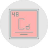 cadmio vector icono diseño
