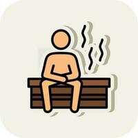 diseño de icono de vector de sauna