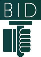 Bid Vector Icon Design