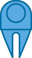 Divot Vector Icon Design