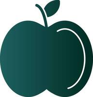 diseño de icono de vector de manzana