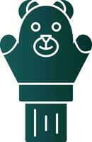 Hand puppet Vector Icon Design