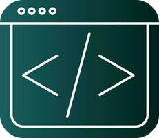 Web coding Vector Icon Design