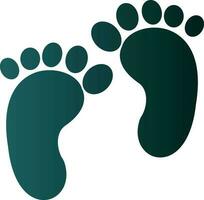 Footprint Vector Icon Design