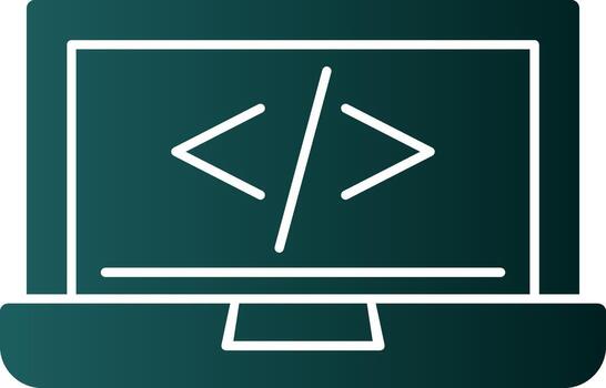 código programación vector icono diseño