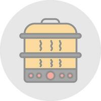 Steamer Vector Icon Design