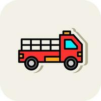 Pickup truck Vector Icon Design